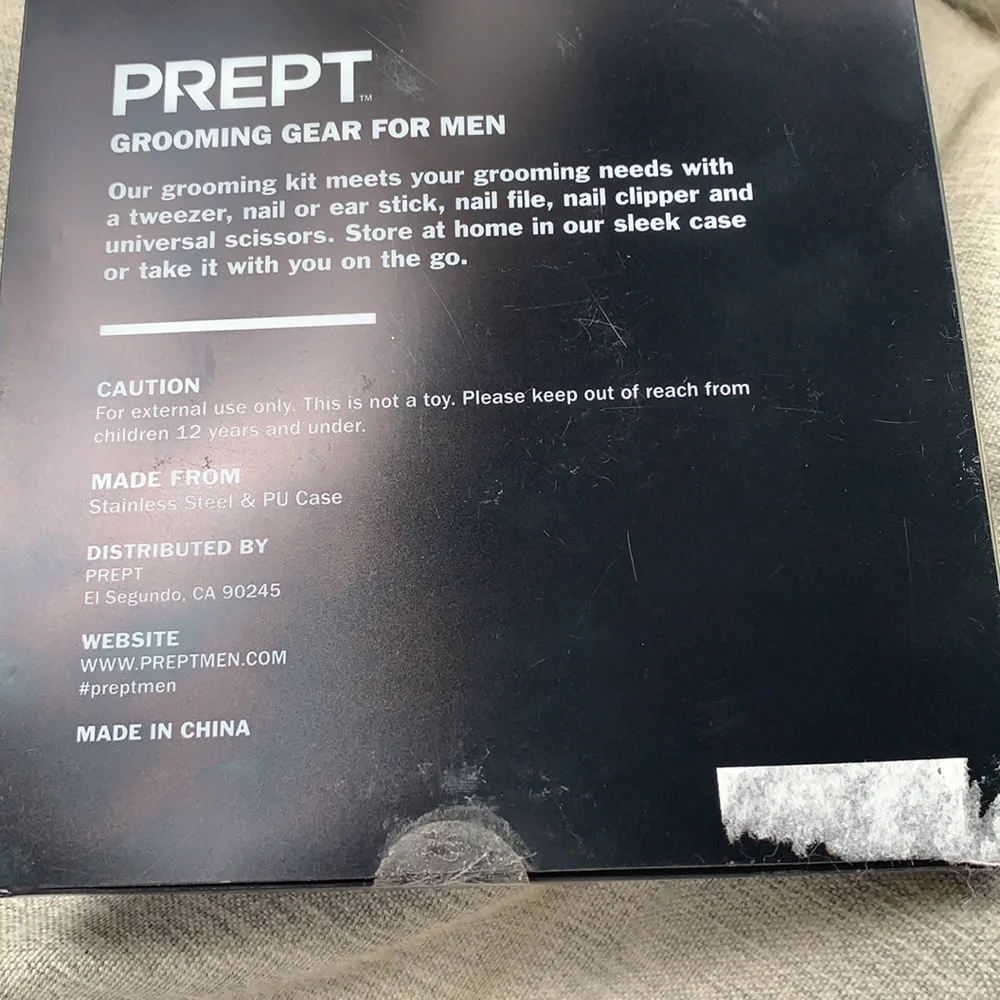 NEW Prept Grooming Gear for Men NIB Scissors Tweezers Nail Clipper